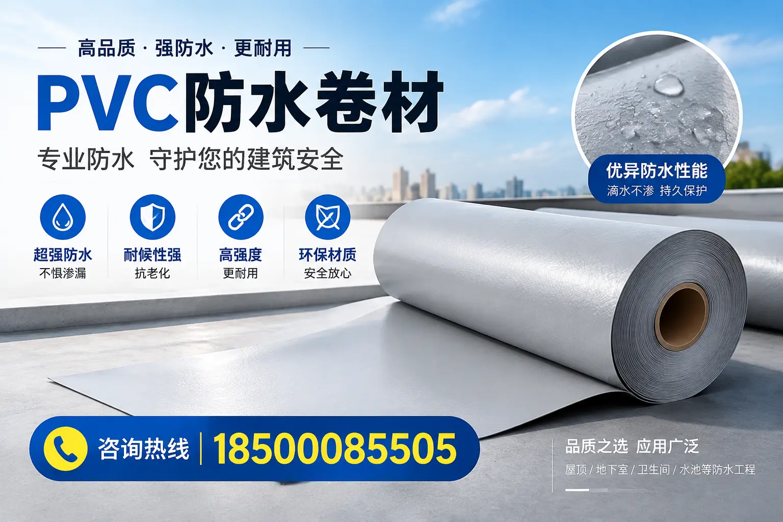 石嘴山地区pvc防水卷材的市场现状与发展趋势